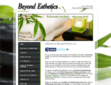 Tablet Screenshot of beyondesthetics.ca
